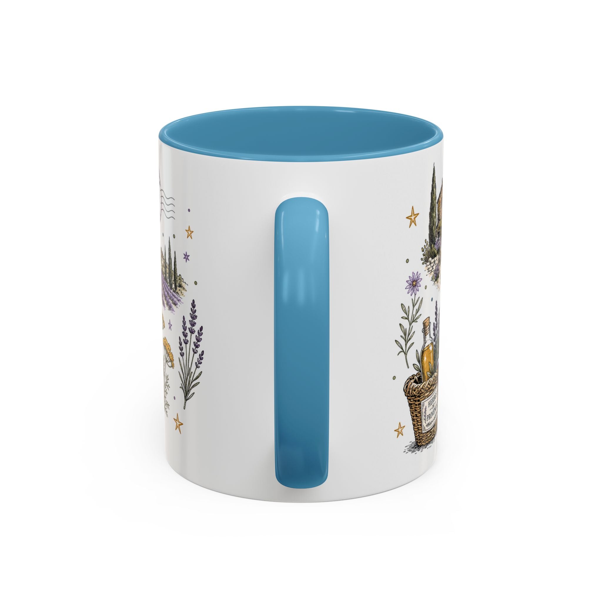 Provence Coffee Mug | Travel Destination Souvenir Gift | Accent Color Ceramic 11oz 15oz
