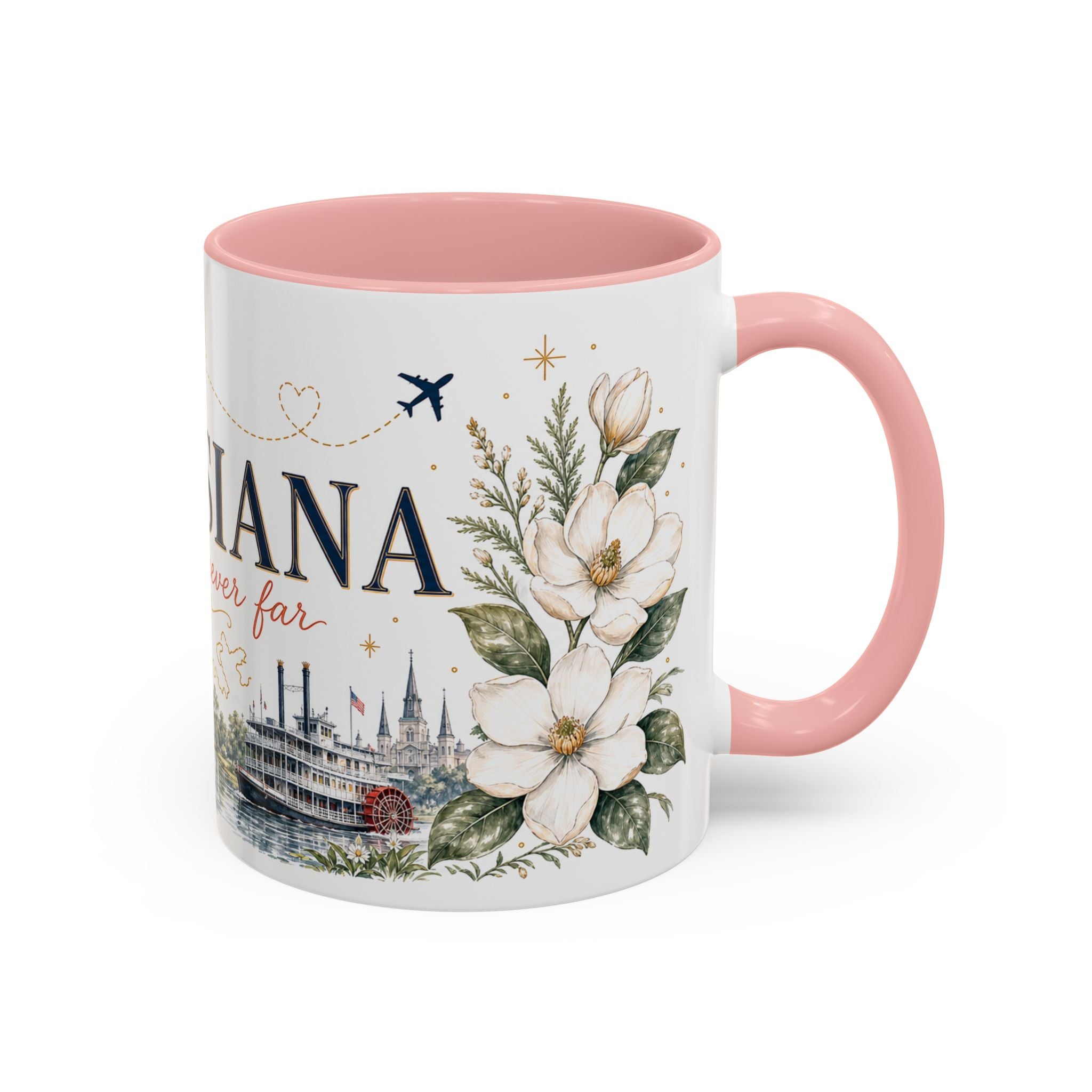 Louisiana Home State Mug | Moving Away Gift | Long Distance Friendship Coffee Cup | 11oz 15oz Accent Mug