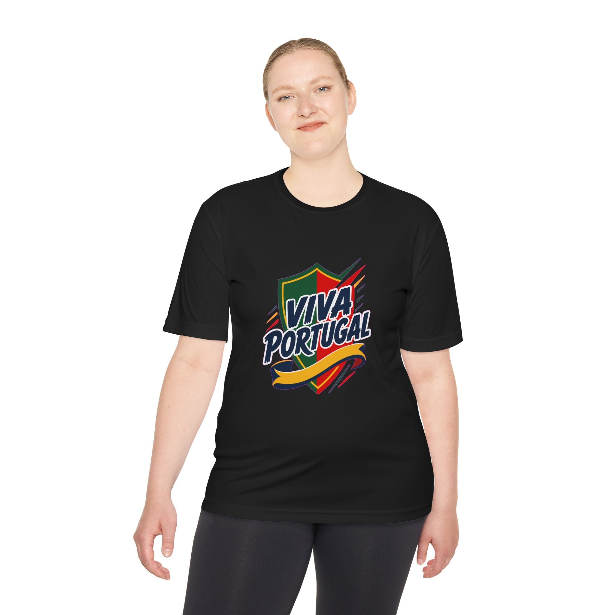 Portugal Soccer T Shirt, Viva Portugal Tee, World Football Fan Shirt, Moisture Wicking Sport Tee