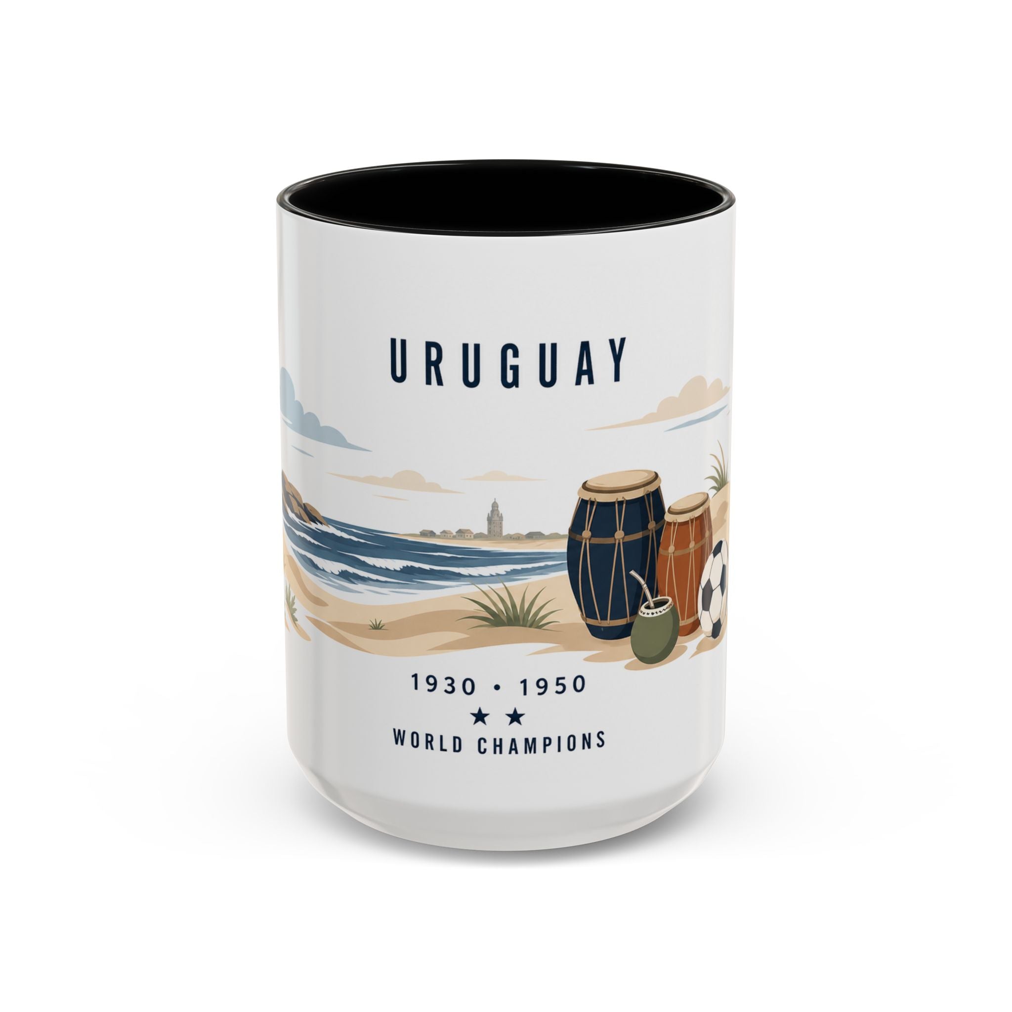 Uruguay World Champions Mug | Two Time Soccer Champion Gift | Uruguayan Football Fan Cup | 1930 1950 | 11oz 15oz Accent Mug