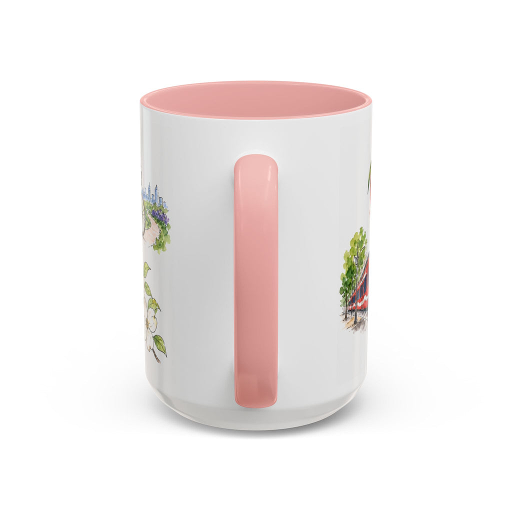 Atlanta Illustrated Travel Mug | City Souvenir Accent Coffee Mug | 11oz 15oz Ceramic Cup