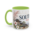 South Korea Home Country Mug | Moving Away Gift | Long Distance Friendship | 11 oz 15 oz Accent Mug