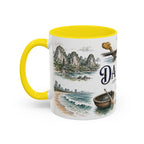 Da Nang Coffee Mug | Vietnam Travel Souvenir | Vintage Illustrated City Gift | 11 oz 15 oz Accent Mug