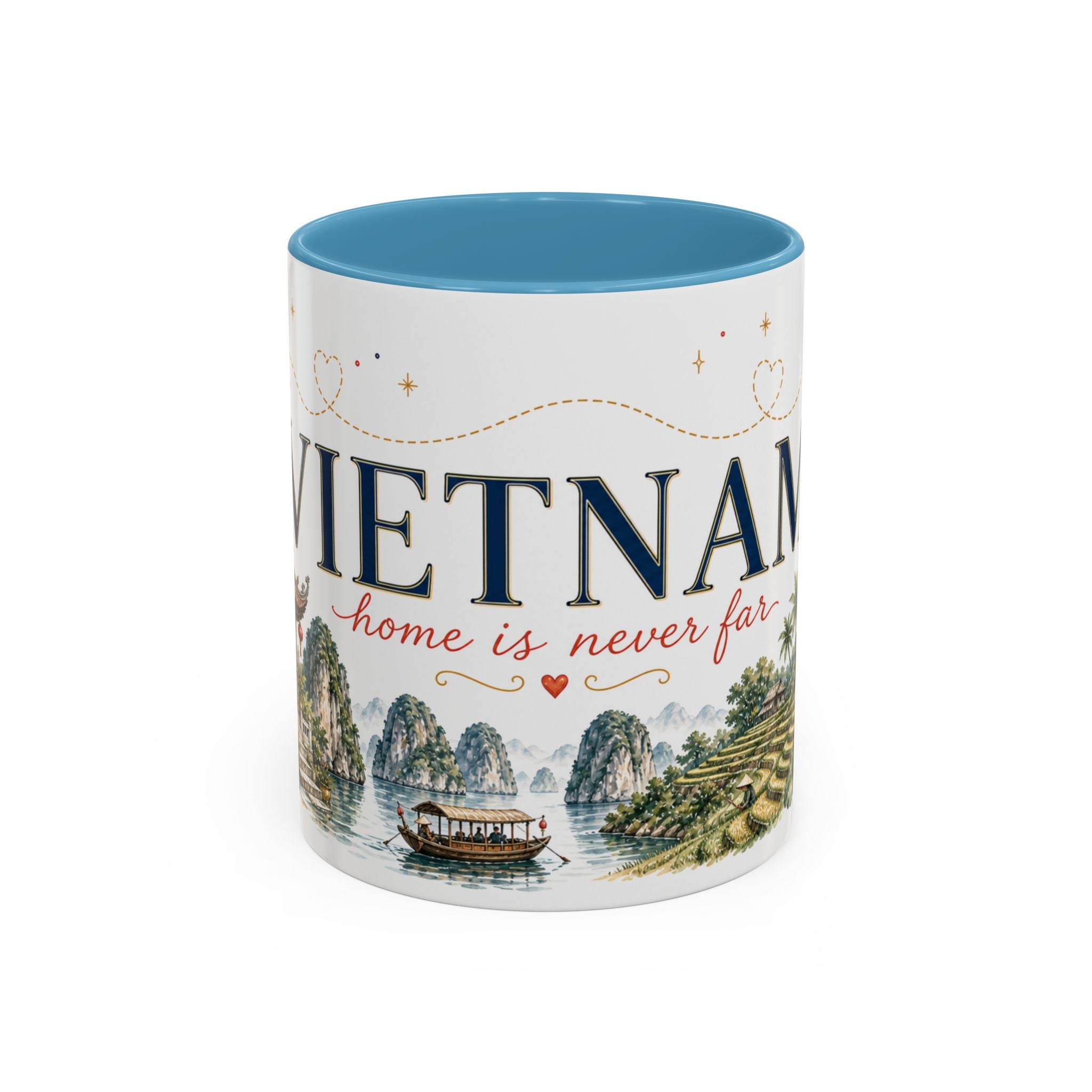 Vietnam Home Country Mug | Moving Away Gift | Long Distance Friendship | 11 oz 15 oz Accent Mug
