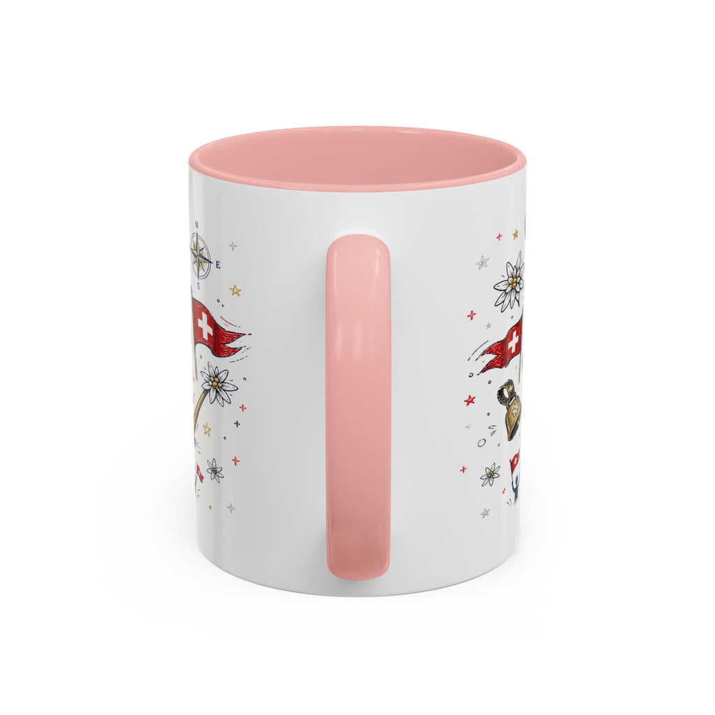 Switzerland Coffee Mug | World Cup Soccer Fan Gift | Accent Color Ceramic 11oz 15oz