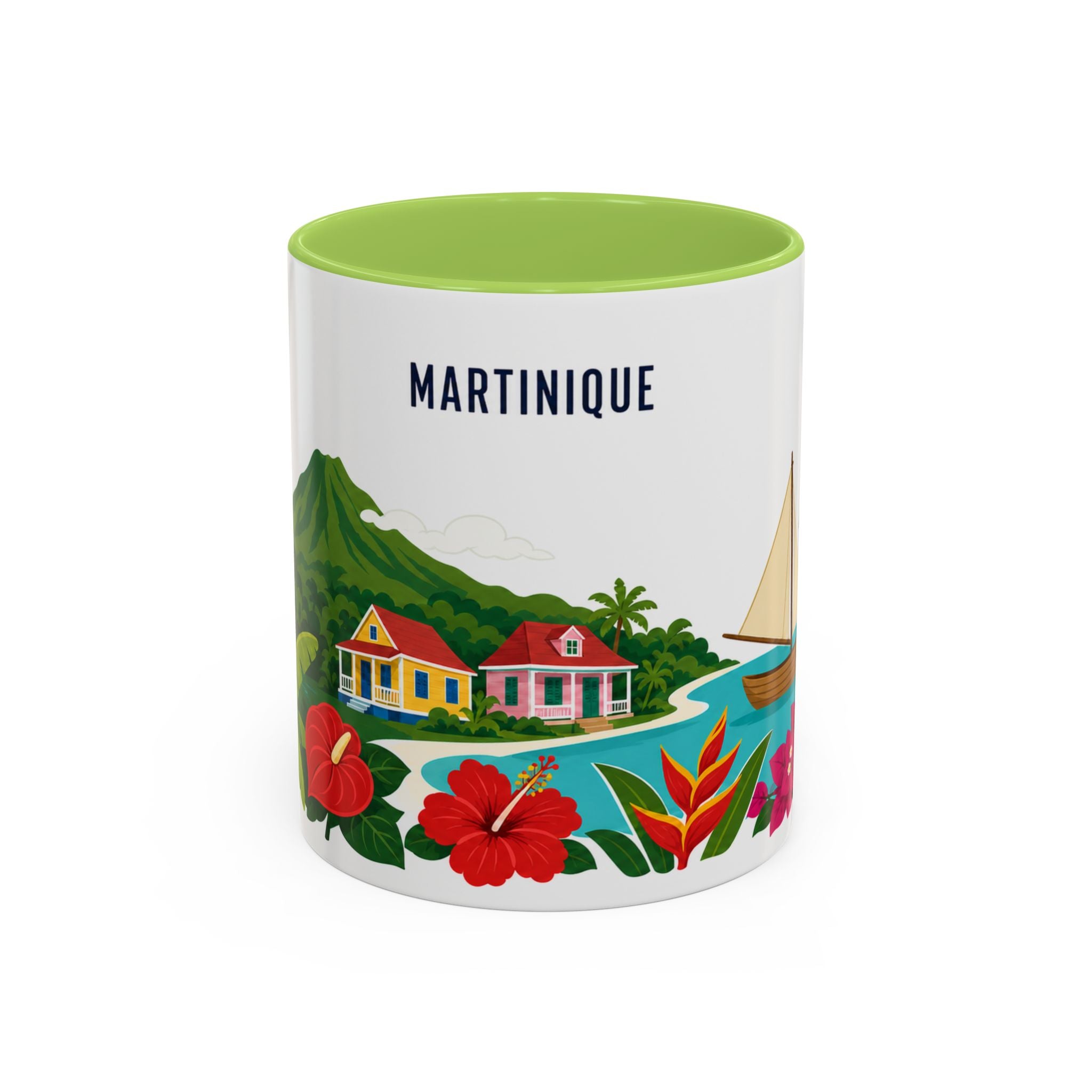 Martinique Coffee Mug | Travel Souvenir Accent Mug | Country Gift Ceramic Cup 11oz 15oz