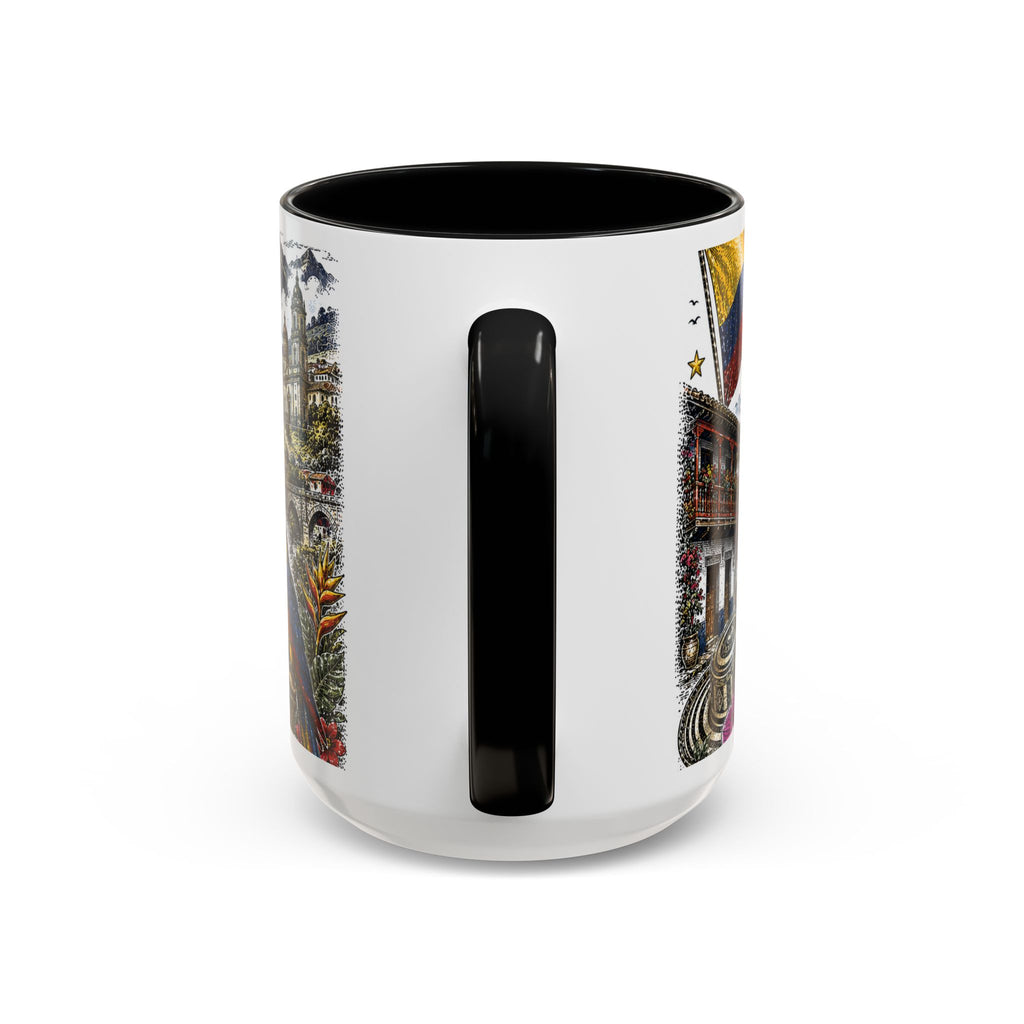 Colombia Soccer Coffee Mug | World Cup Fan Gift | Accent Color Ceramic 11oz 15oz Match Day Cup