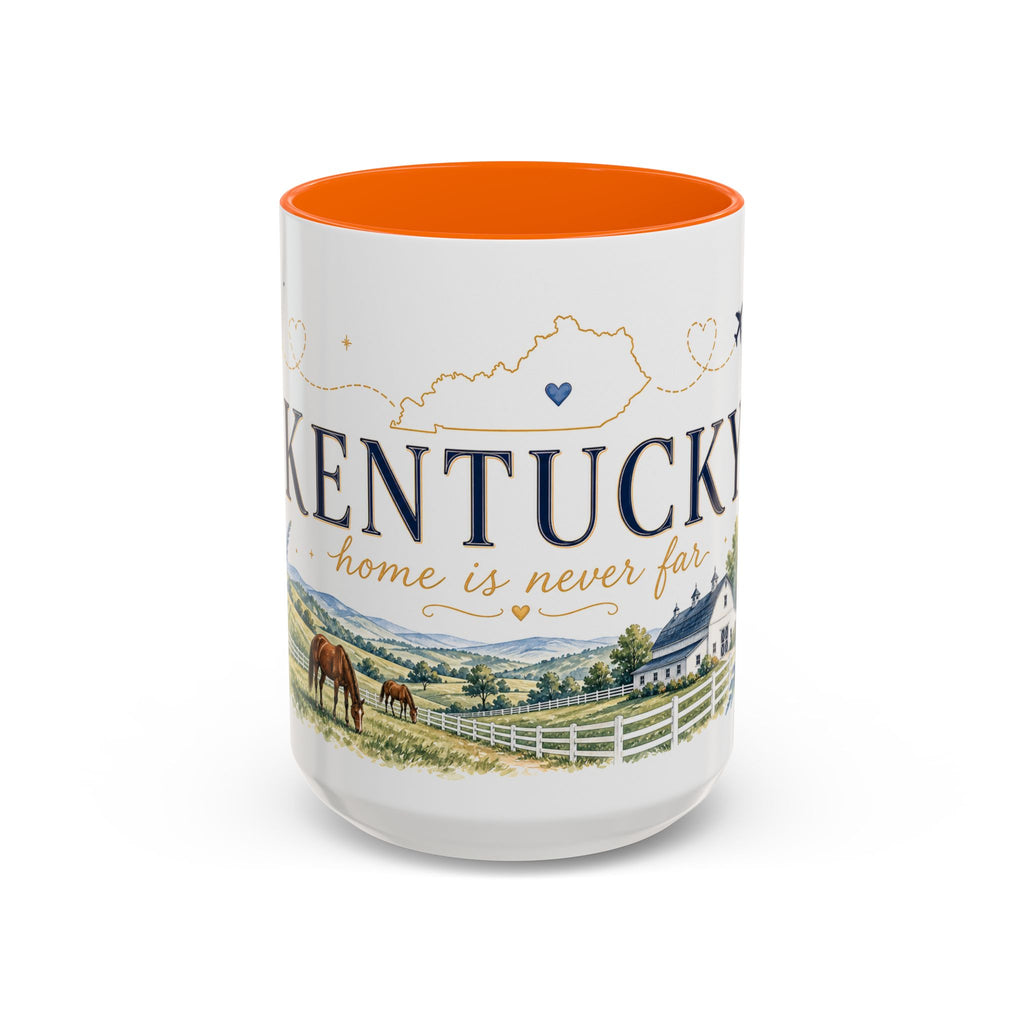 Kentucky Home State Mug | Moving Away Gift | Long Distance Friendship Coffee Cup | 11oz 15oz Accent Mug