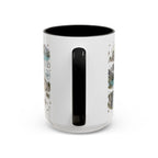 Glacier Coffee Mug | National Park Hiking Montana Gift | Accent Color Ceramic 11oz 15oz