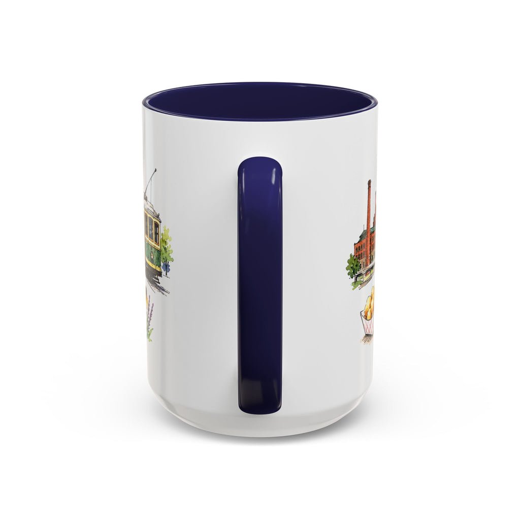 Milwaukee Illustrated Travel Mug | City Souvenir Accent Coffee Mug | 11oz 15oz Ceramic Cup