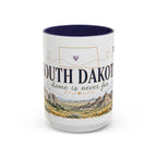 South Dakota State Map Mug | Botanical Accents, Homesick Gift (11oz or 15oz)