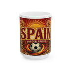 Spain Soccer Spirit Coffee Mug | Soccer Fan Gift | Ceramic 11oz 15oz Match Day Cup