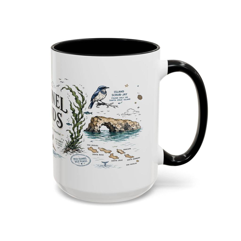 Channel Islands National Park Coffee Mug | California Island Wildlife Marine Gift | Accent Color Ceramic 11oz 15oz