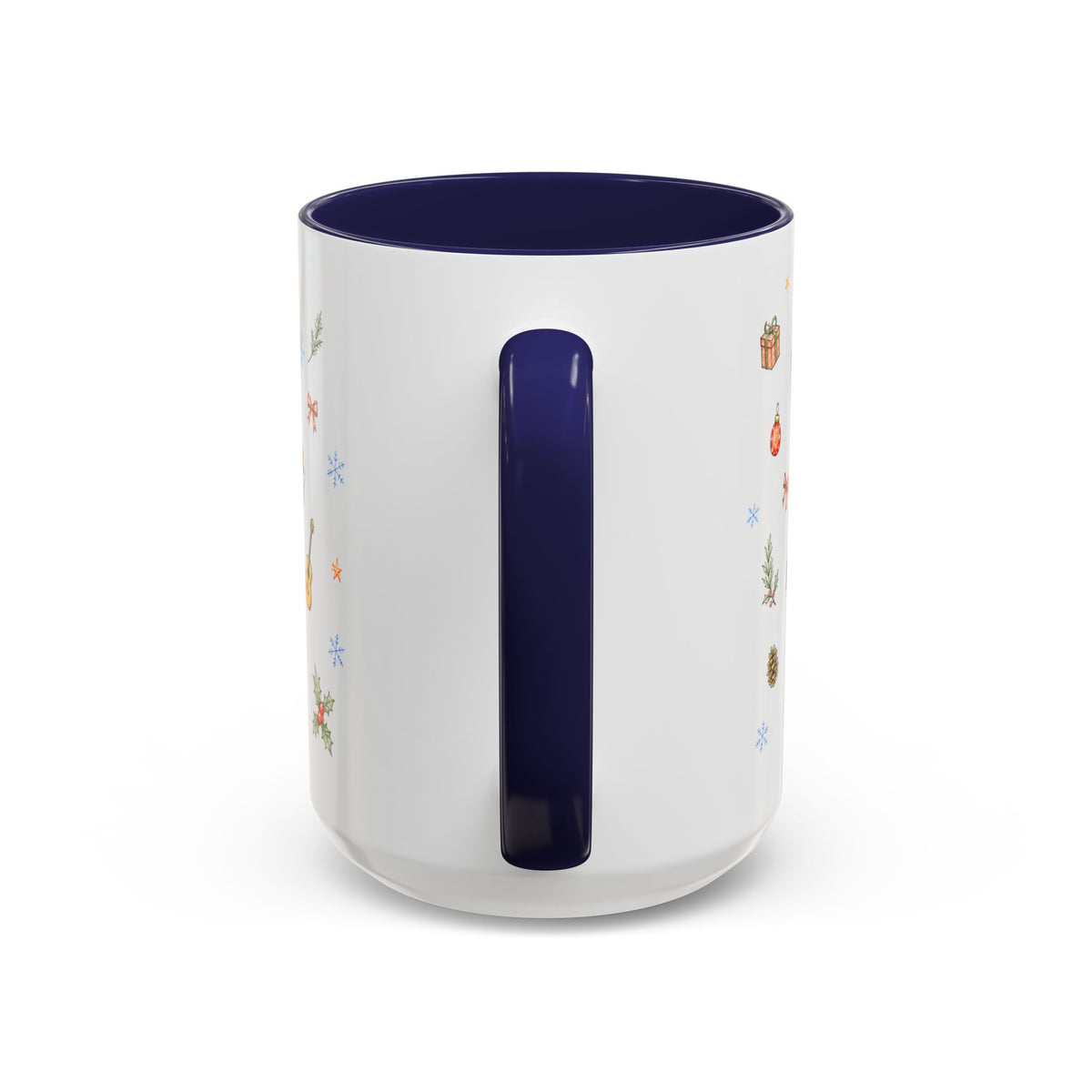 Barcelona Christmas Mug | Watercolor City Souvenir, Ceramic Coffee Cup (11oz/15oz)