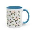 West Virginia Rhododendron Mug, State Flower Floral Coffee Cup, 11oz Botanical Gift