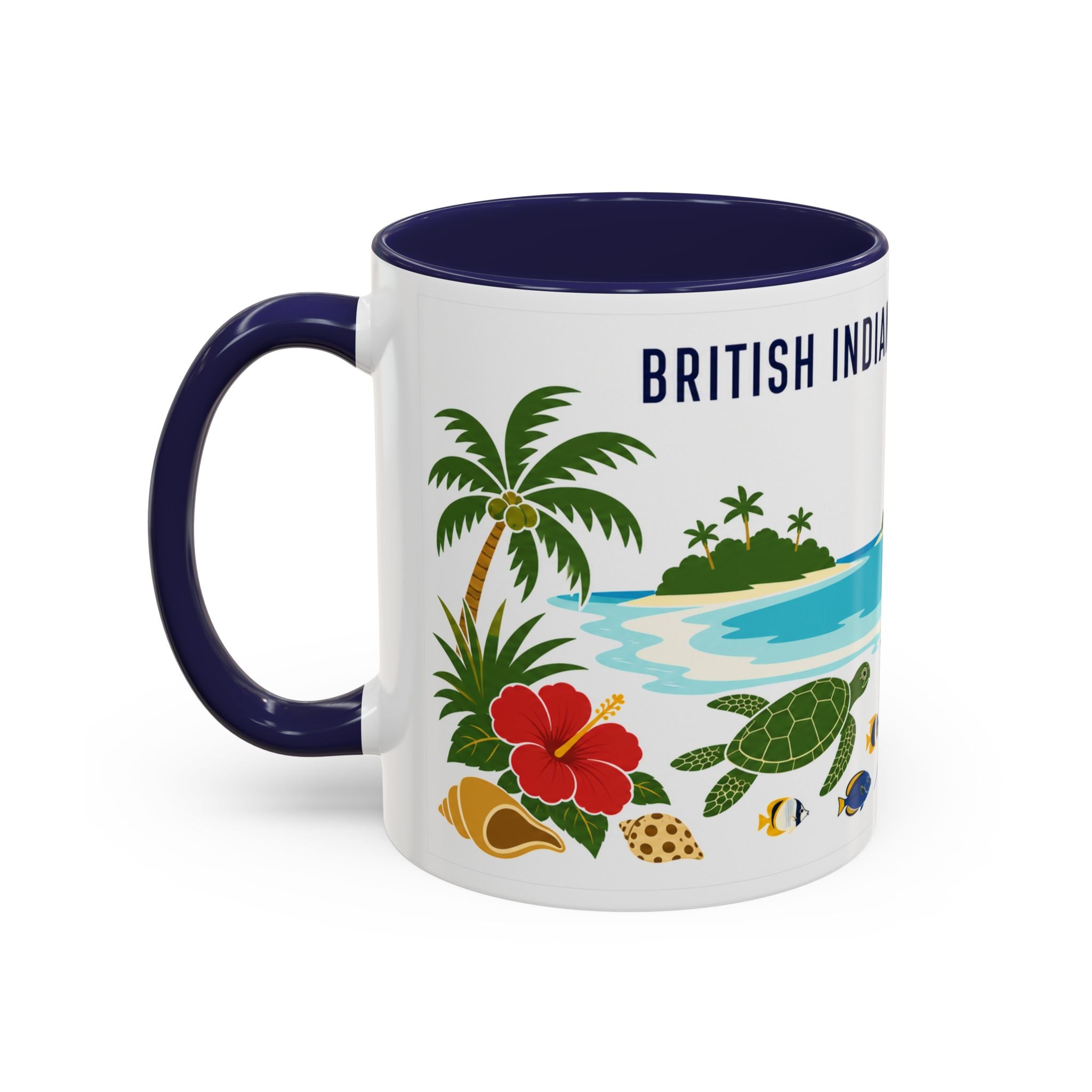 British Indian Ocean Territory Coffee Mug | Travel Souvenir Accent Mug | Country Gift Ceramic Cup 11oz 15oz