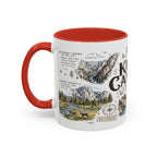 Kings Canyon National Park Coffee Mug | California Sierra Nevada Sequoia Gift | Accent Color Ceramic 11oz 15oz