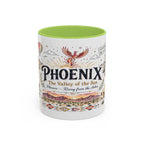 Phoenix Coffee Mug | Arizona Souvenir City Gift | Accent Color Ceramic 11oz 15oz