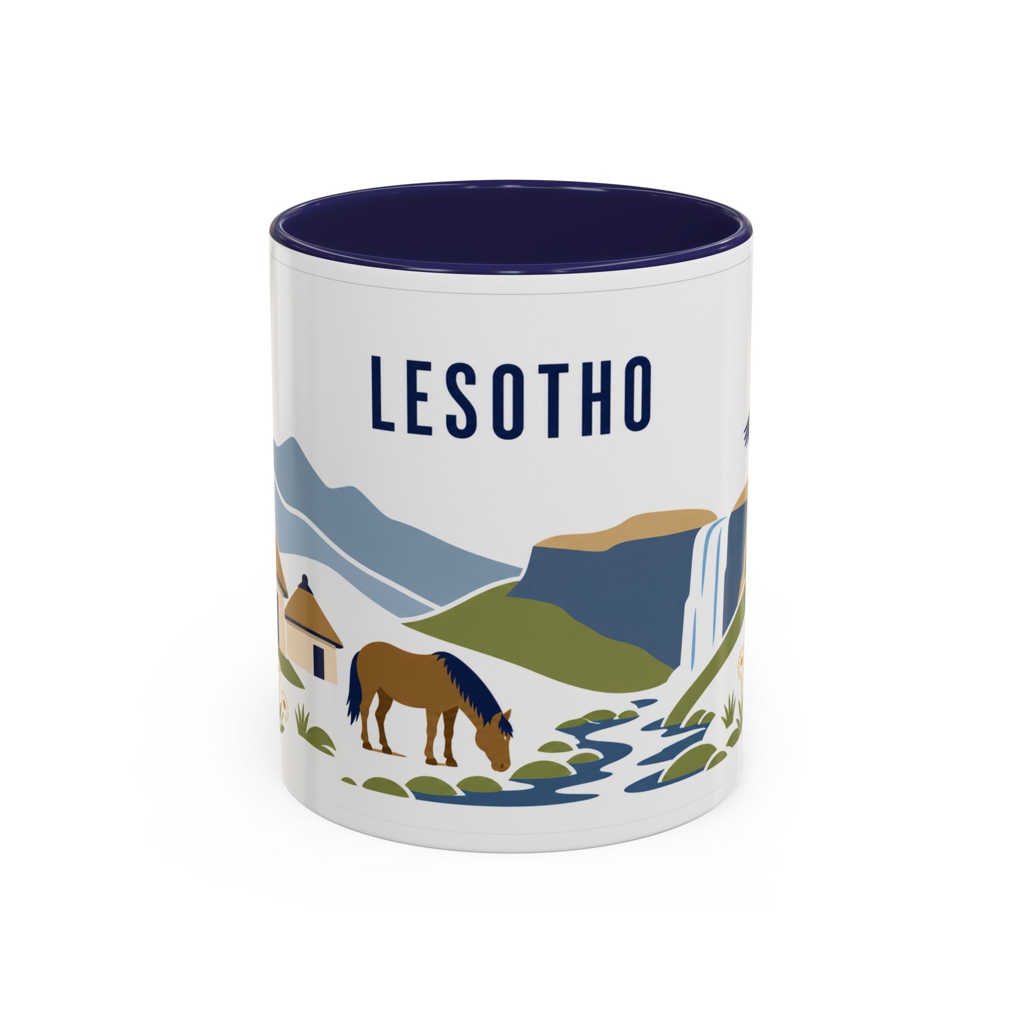 Lesotho Coffee Mug | Travel Souvenir Accent Mug | Country Gift Ceramic Cup 11oz 15oz