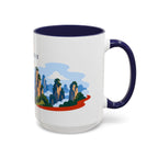 Zhangjiajie Coffee Mug | Travel Destination Souvenir Gift | Accent Color Ceramic 11oz 15oz