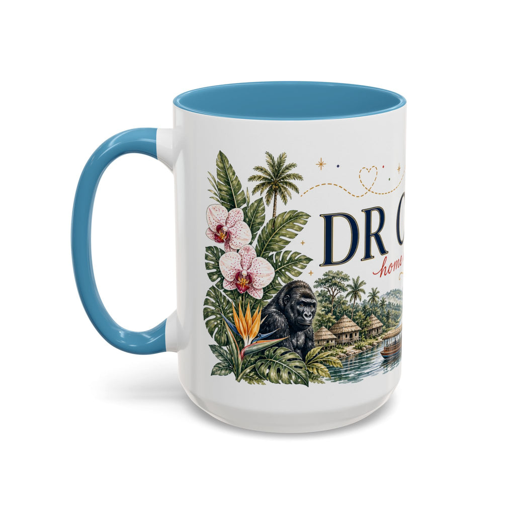 DR Congo Home Country Mug | Moving Away Gift | Long Distance Friendship | 11 oz 15 oz Accent Mug