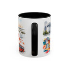 Taichung Coffee Mug | Taiwan Travel Souvenir | Vintage Illustrated City Gift | 11 oz 15 oz Accent Mug