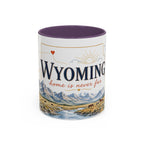 Wyoming Home State Mug | Moving Away Gift | Long Distance Friendship Coffee Cup | 11oz 15oz Accent Mug