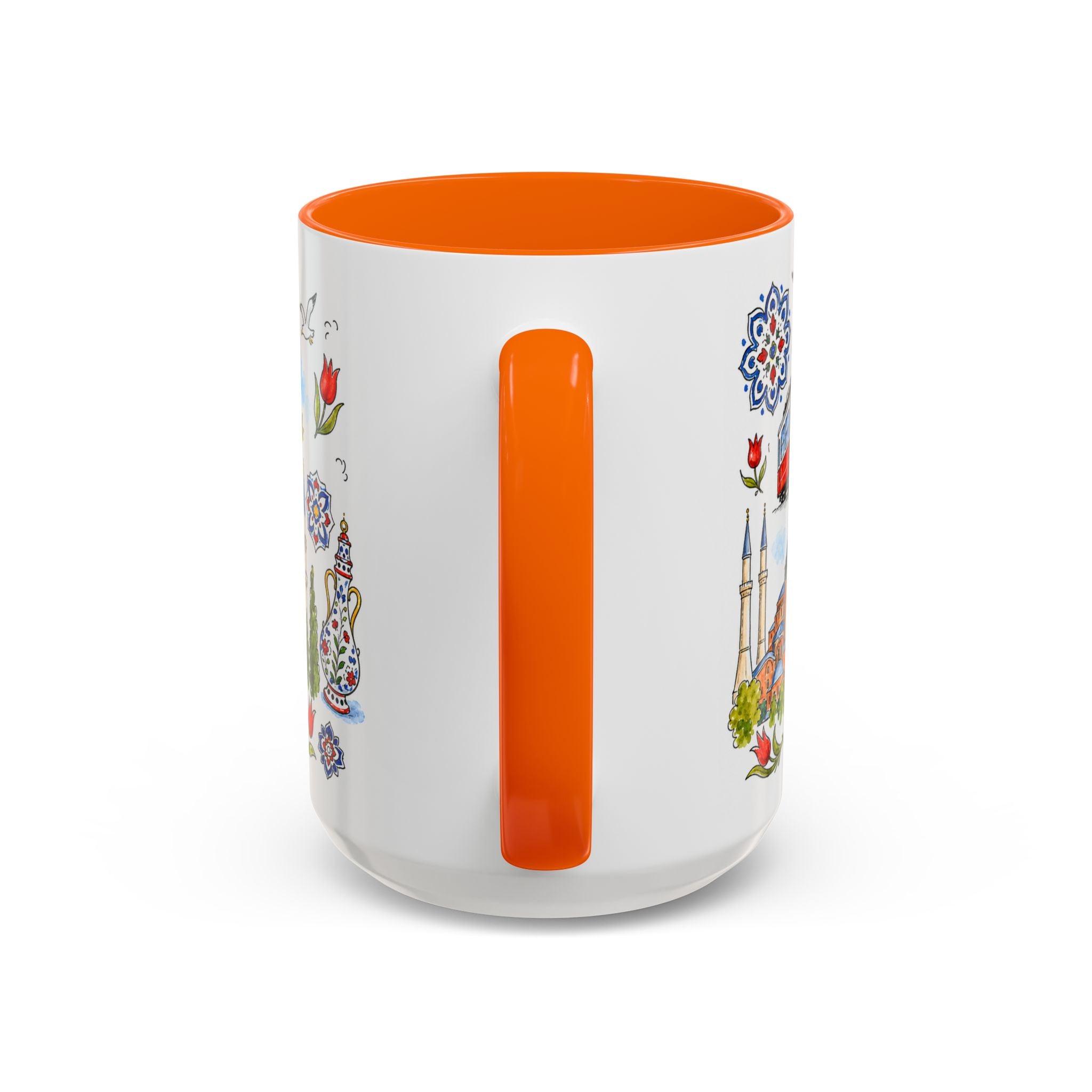 Istanbul Travel Mug | European City Souvenir Accent Coffee Mug | 11oz 15oz Ceramic Cup