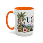 Uganda Home Country Mug | Moving Away Gift | Long Distance Friendship | 11 oz 15 oz Accent Mug