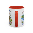 Interlaken Illustrated Travel Mug | Switzerland Souvenir Accent Coffee Mug | 11oz 15oz Ceramic Cup