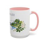 Marne-La-Vallée Coffee Mug | France Travel Souvenir | Porcelain Decal City Gift | 11oz 15oz Accent Mug