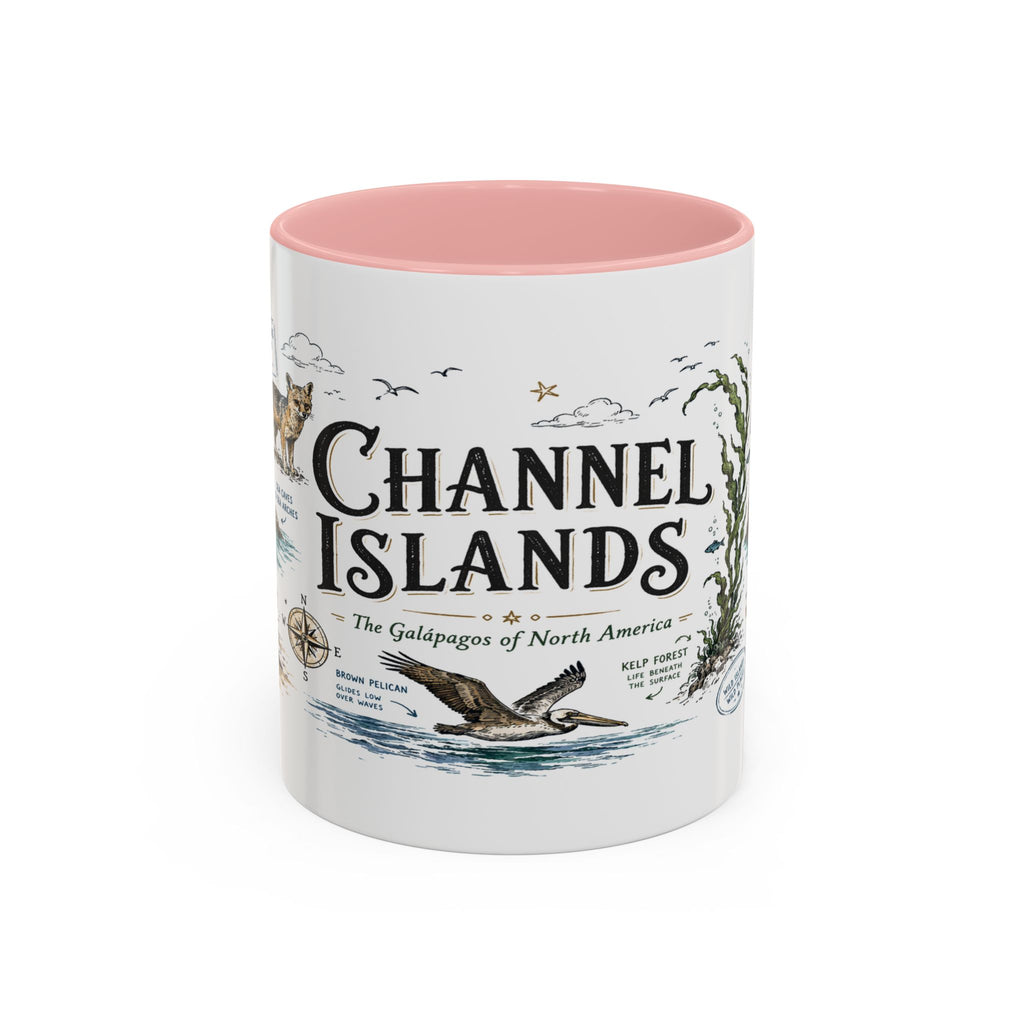 Channel Islands National Park Coffee Mug | California Island Wildlife Marine Gift | Accent Color Ceramic 11oz 15oz