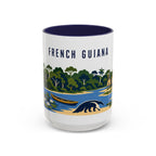 French Guiana Coffee Mug | Travel Souvenir Accent Mug | Country Gift Ceramic Cup 11oz 15oz