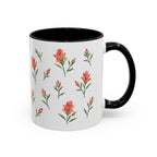 Wyoming Indian Paintbrush Mug, State Flower Floral Coffee Cup, 11oz Botanical Gift