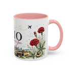 Ohio State Map Mug | Botanical Travel Sketch, Homesick Gift, Long Distance Friendship