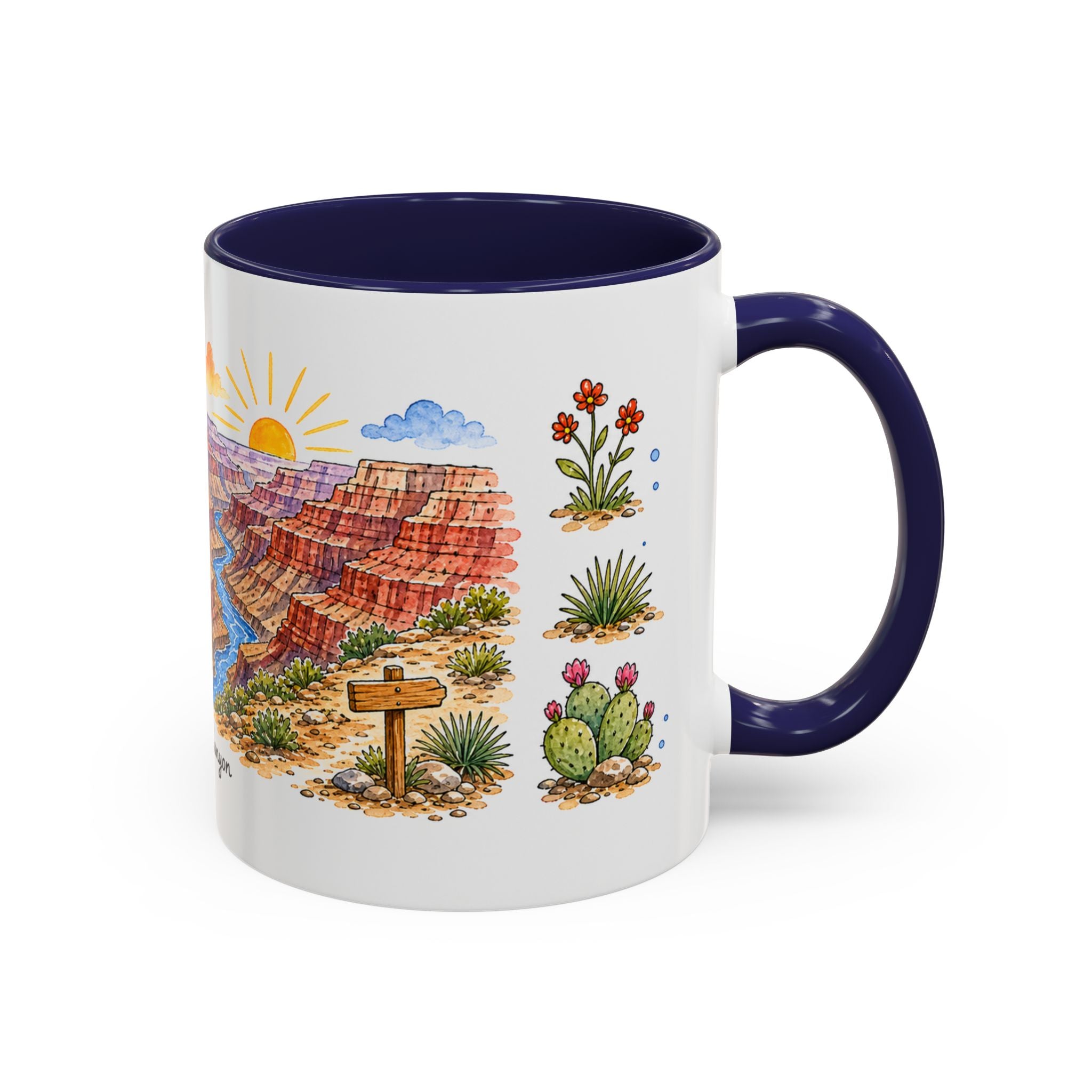 Grand Canyon National Park Mug | US Travel Souvenir Accent Coffee Mug | 11oz 15oz Ceramic Cup