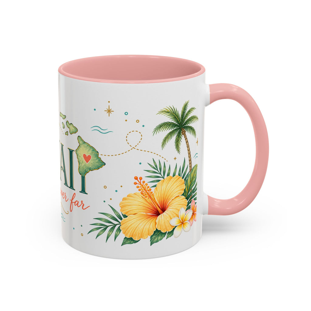 Hawaii State Map Mug | Moving Away Gift | Long Distance Friendship Coffee Cup