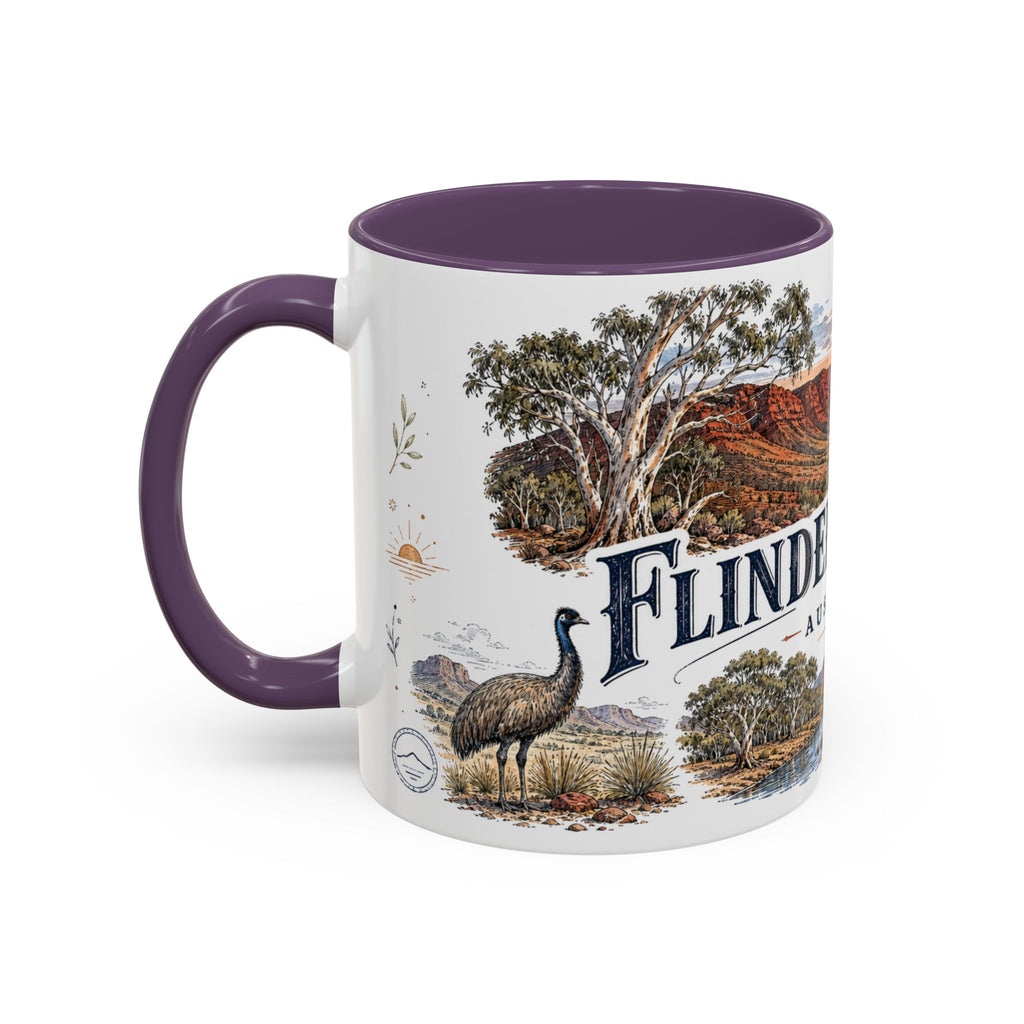 Flinders Ranges Mug, Australia Travel Souvenir, Bucket List Gift, Accent Ceramic Coffee Mug 11oz 15oz