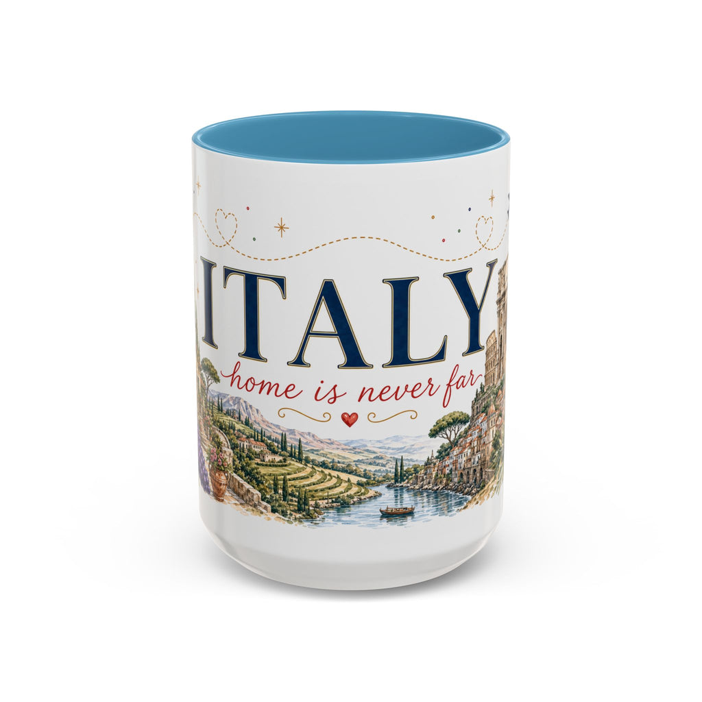 Italy Home Country Mug | Moving Away Gift | Long Distance Friendship | 11 oz 15 oz Accent Mug