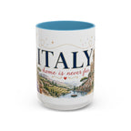 Italy Home Country Mug | Moving Away Gift | Long Distance Friendship | 11 oz 15 oz Accent Mug