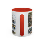 Baltimore Coffee Mug | United States Travel Souvenir | Vintage Illustrated City Gift | 11 oz 15 oz Accent Mug