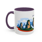 Zhangjiajie Coffee Mug | Travel Destination Souvenir Gift | Accent Color Ceramic 11oz 15oz