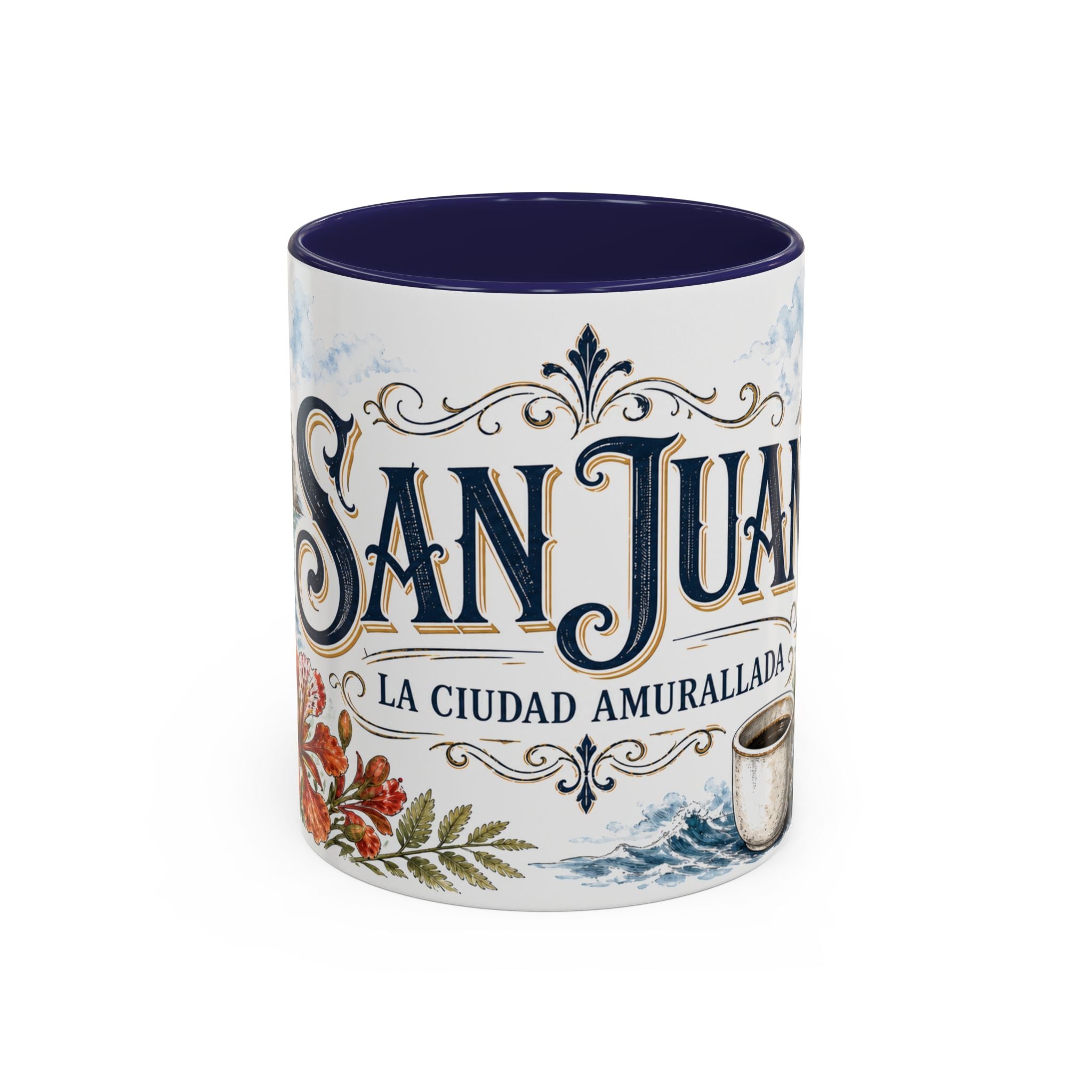 San Juan Coffee Mug | United States Travel Souvenir | Vintage Illustrated City Gift | 11 oz 15 oz Accent Mug