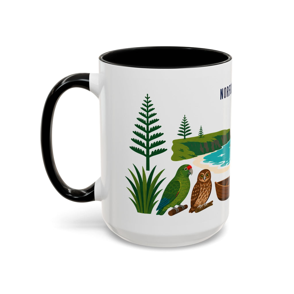 Norfolk Island Coffee Mug | Travel Souvenir Accent Mug | Country Gift Ceramic Cup 11oz 15oz