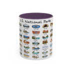 63 National Parks Mug | U.S. Parks Coffee Cup | Park Bucket List Gift | Road Trip Hiking Camping Souvenir