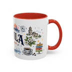 Manila Coffee Mug | Philippines Souvenir Travel Gift | Accent Color Ceramic 11oz 15oz