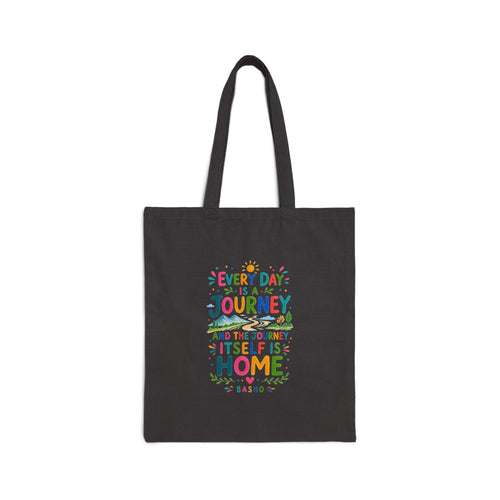 Basho Quote Tote Bag | Colorful Canvas Bag | Positive Literary Gift