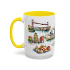 Bilbao Illustrated Travel Mug | City Souvenir Accent Coffee Mug | 11oz 15oz Ceramic Cup