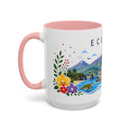 Ecuador Coffee Mug | Travel Souvenir Accent Mug | Place Gift Ceramic Cup 11oz 15oz