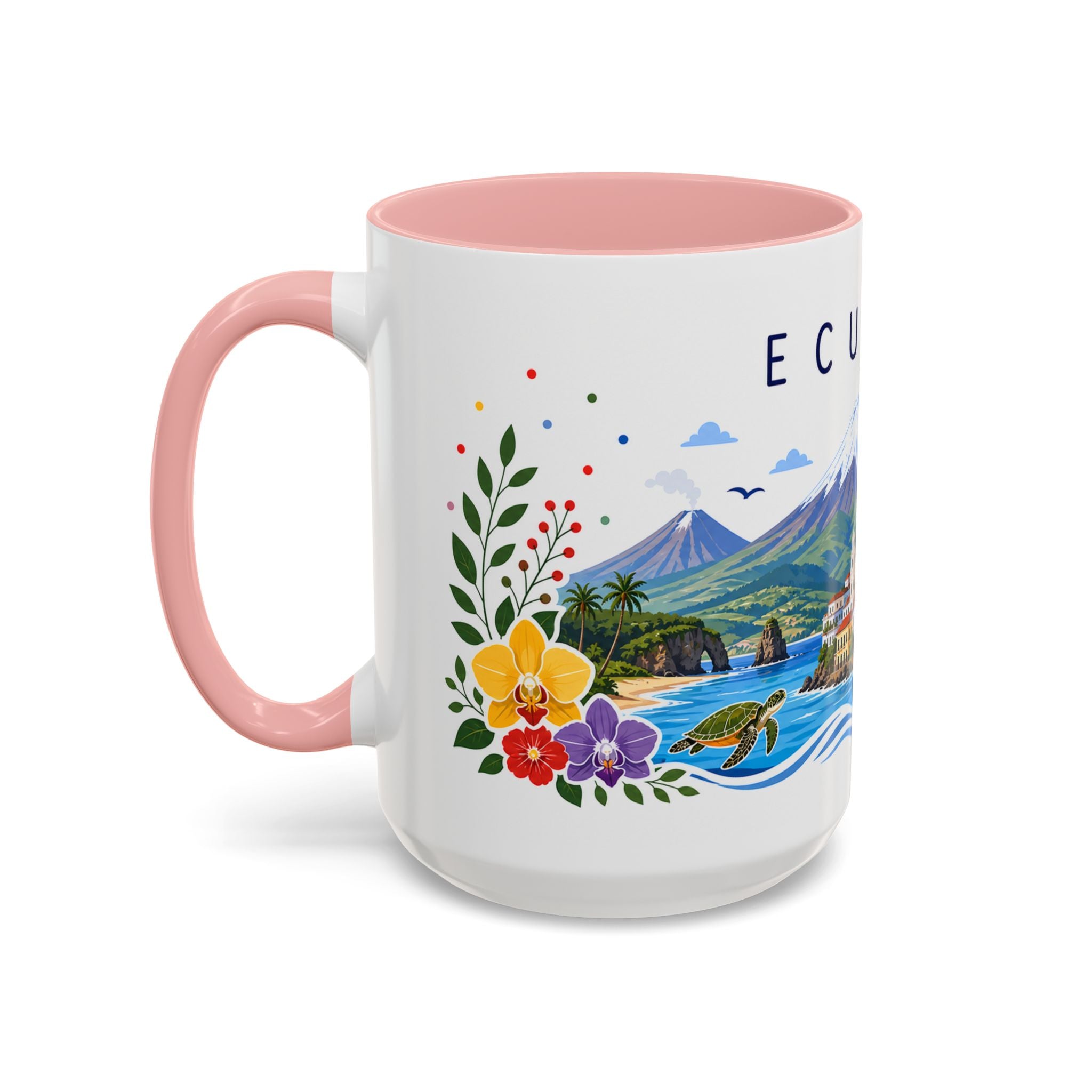 Ecuador Coffee Mug | Travel Souvenir Accent Mug | Place Gift Ceramic Cup 11oz 15oz